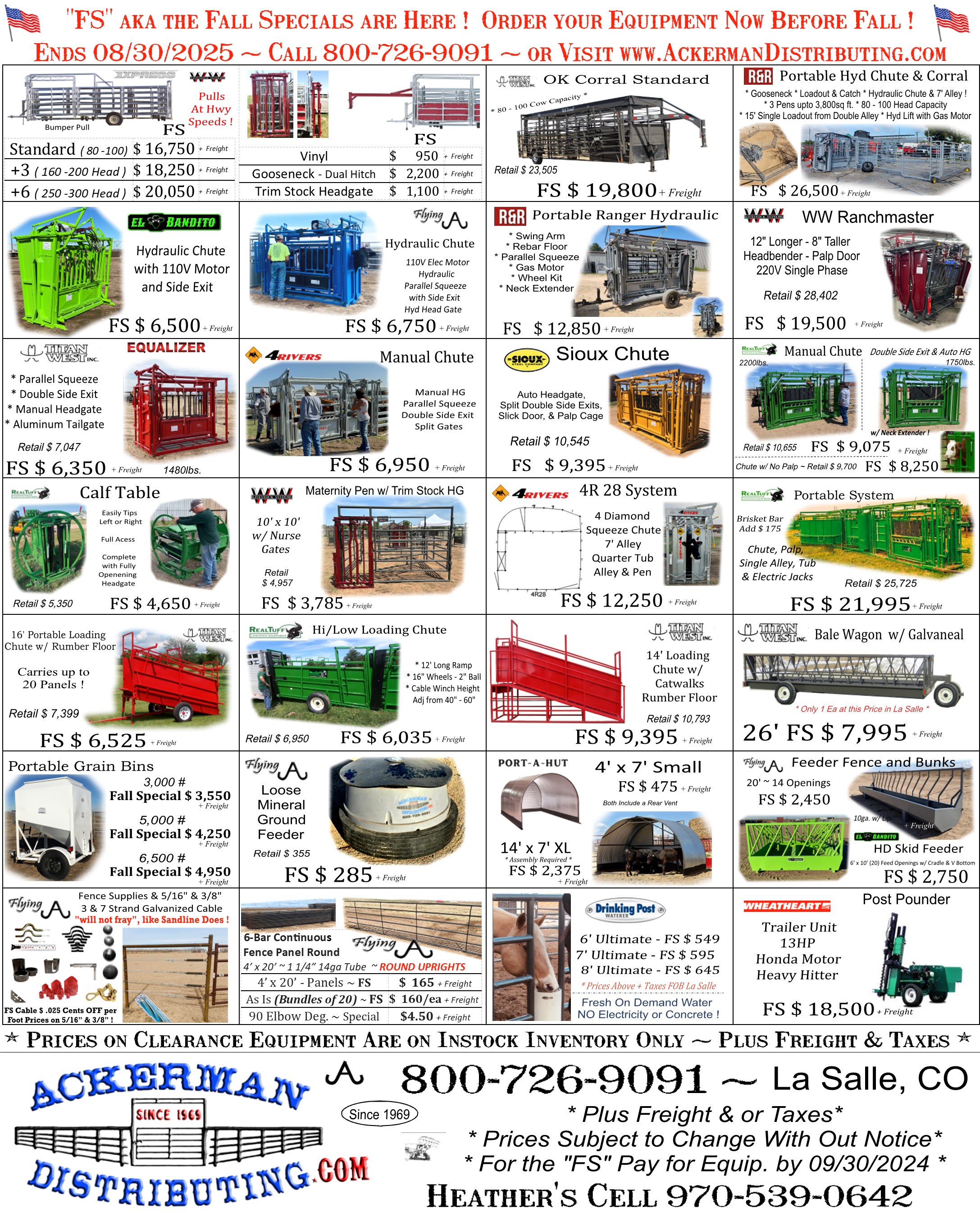Fall Specials are here for Labor Day & HHD - Click Here to Viewl !